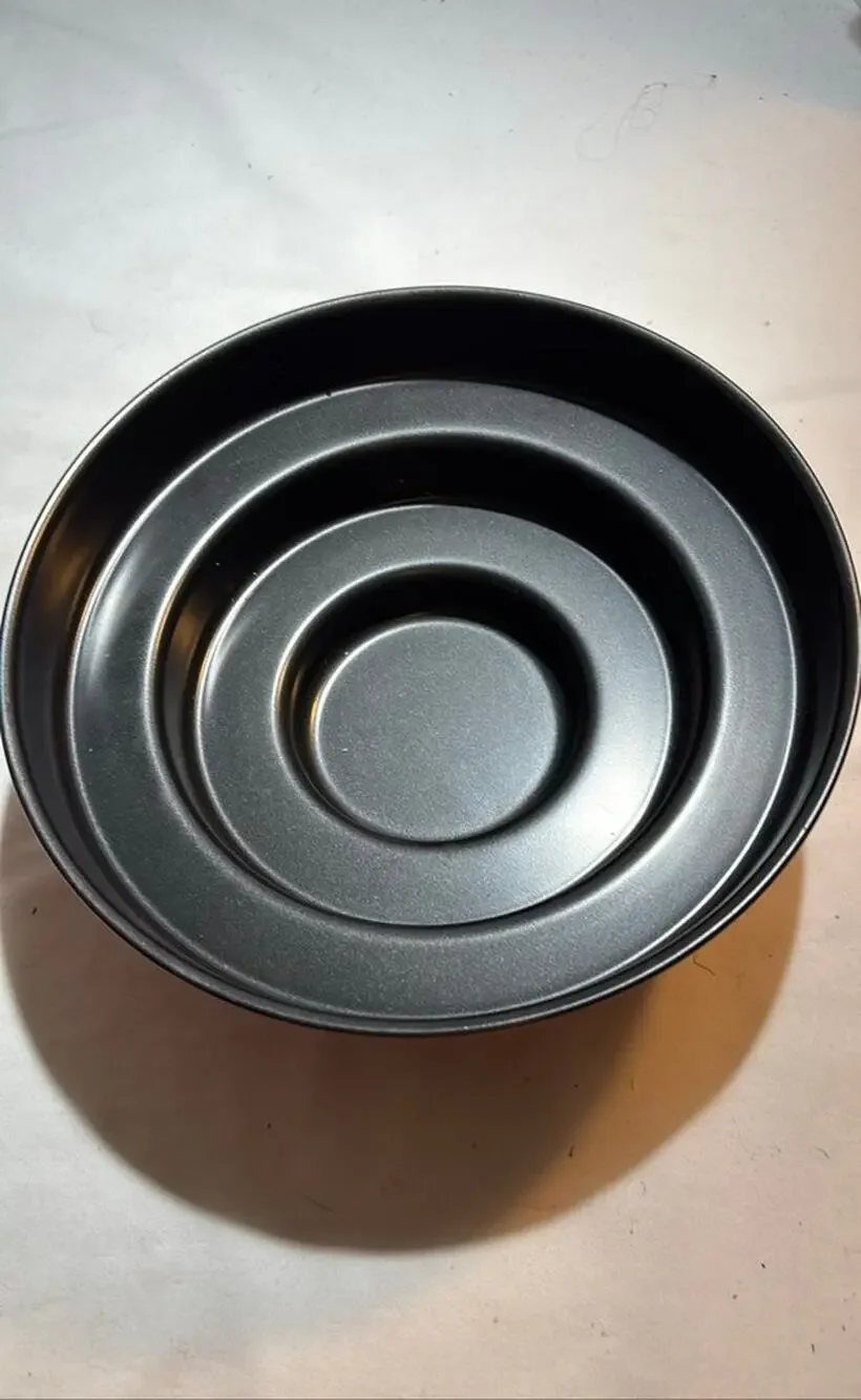 Vintage Metal and Plastic Cake Pan
